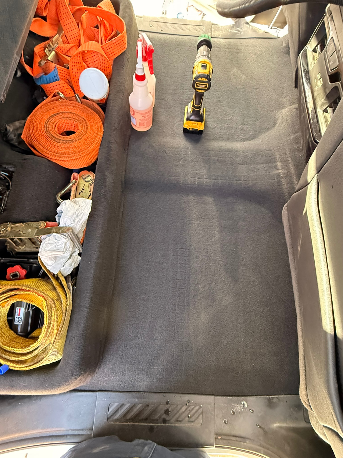Cargo area deep clean