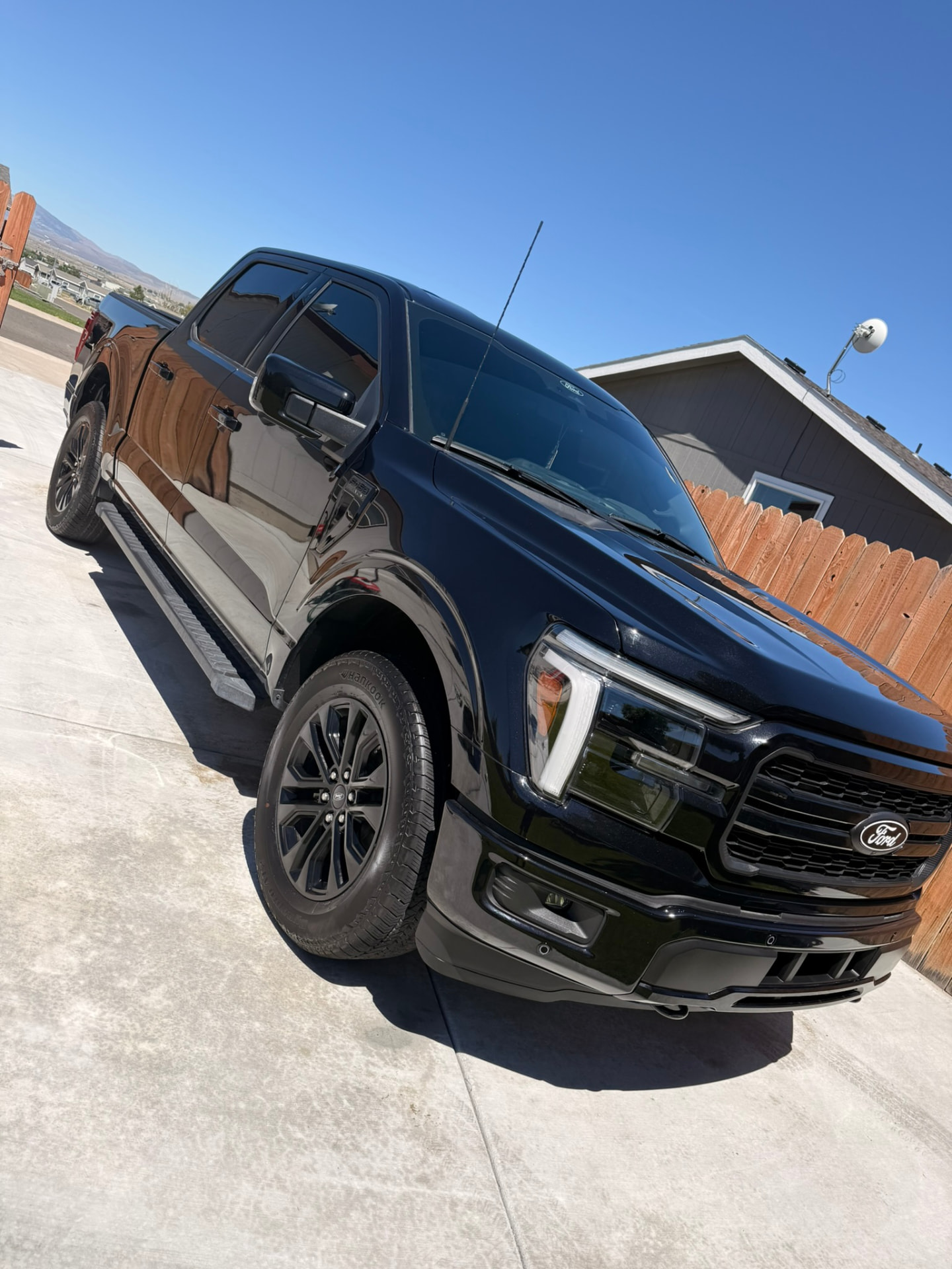 Black Ford F-150 — gloss finish