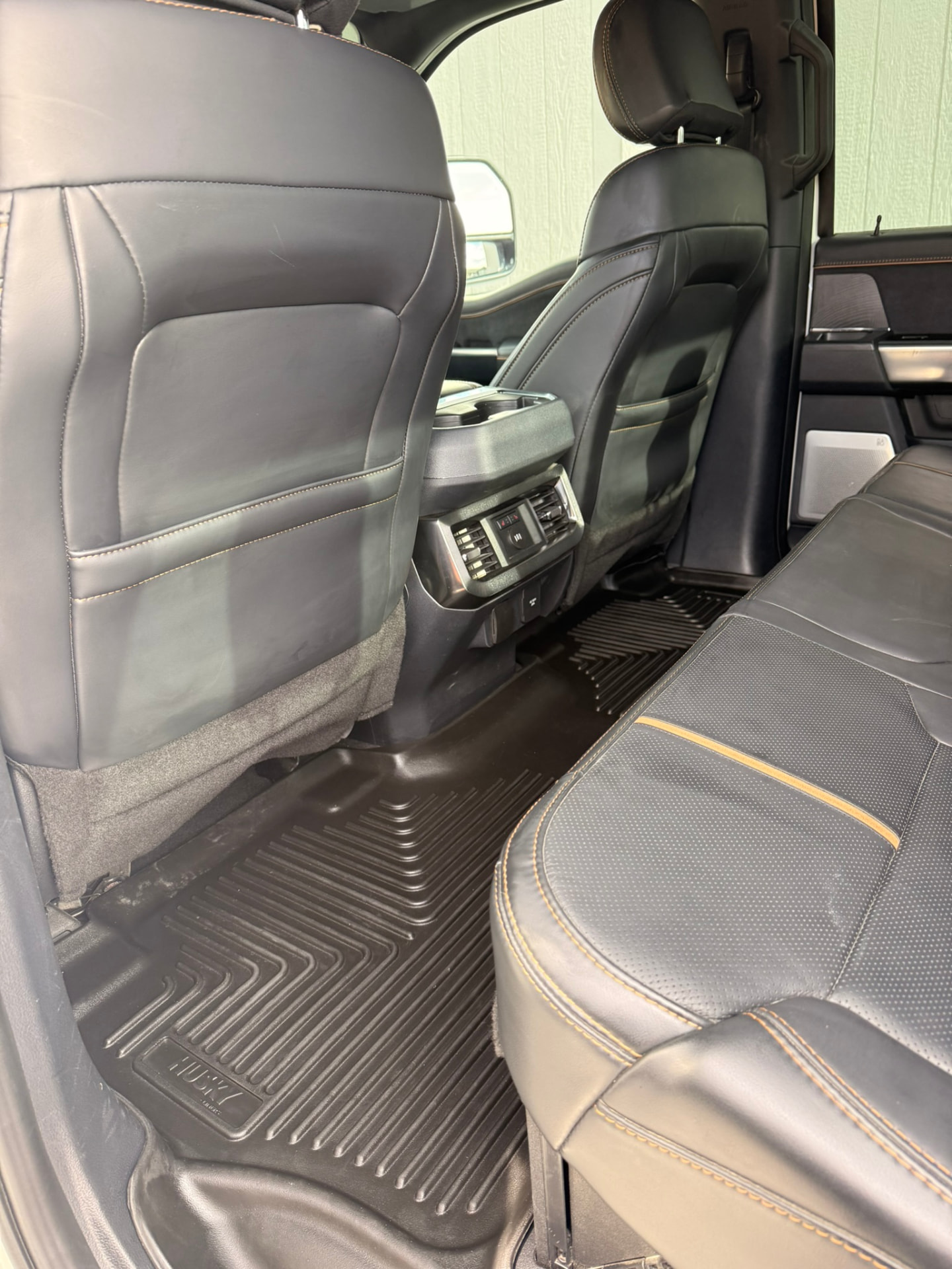 Rear cabin — leather & mats