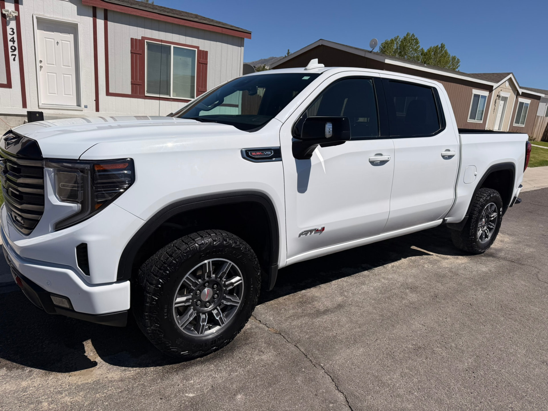 GMC Sierra AT4 — three-quarter front