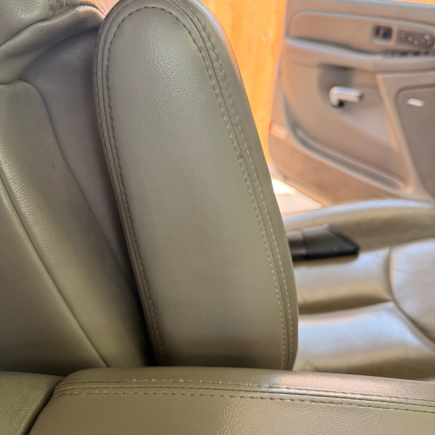 Leather seat interior deep clean after detailing